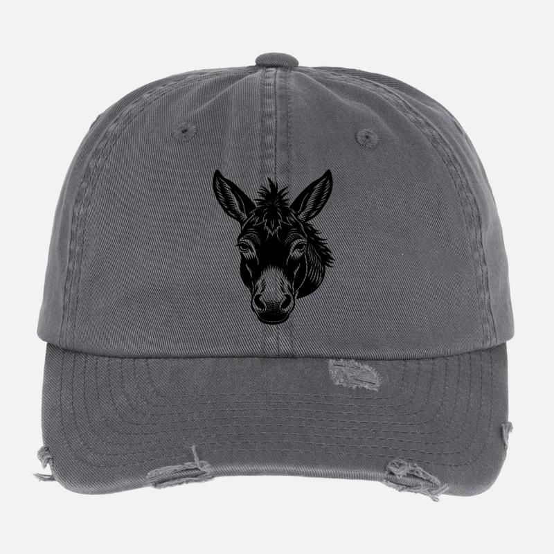 Face de mulet Casquette vintage effet usé Flexfit