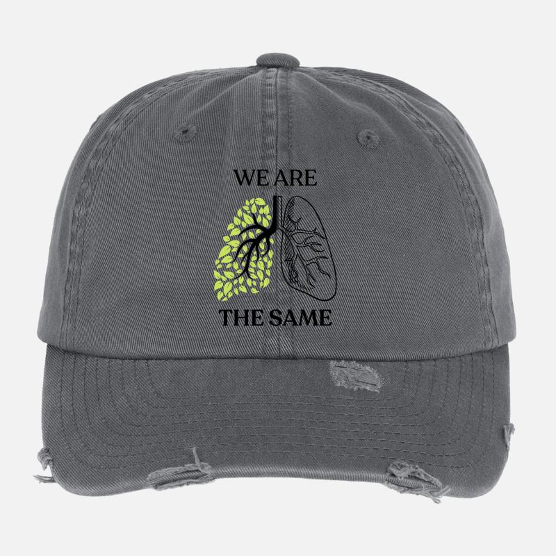 We Are The Same Flexfit Vintage Destroyed Cap
