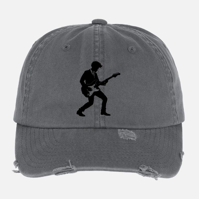 Gitarrist Flexfit Vintage Destroyed Cap