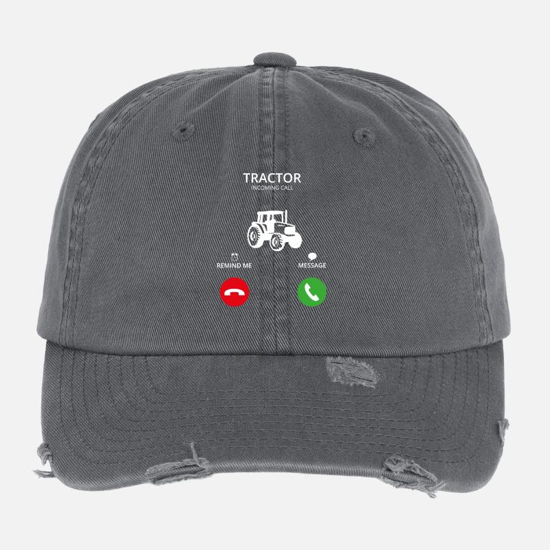 CallMobile Call Traktor landwirt Flexfit Vintage Destroyed Cap