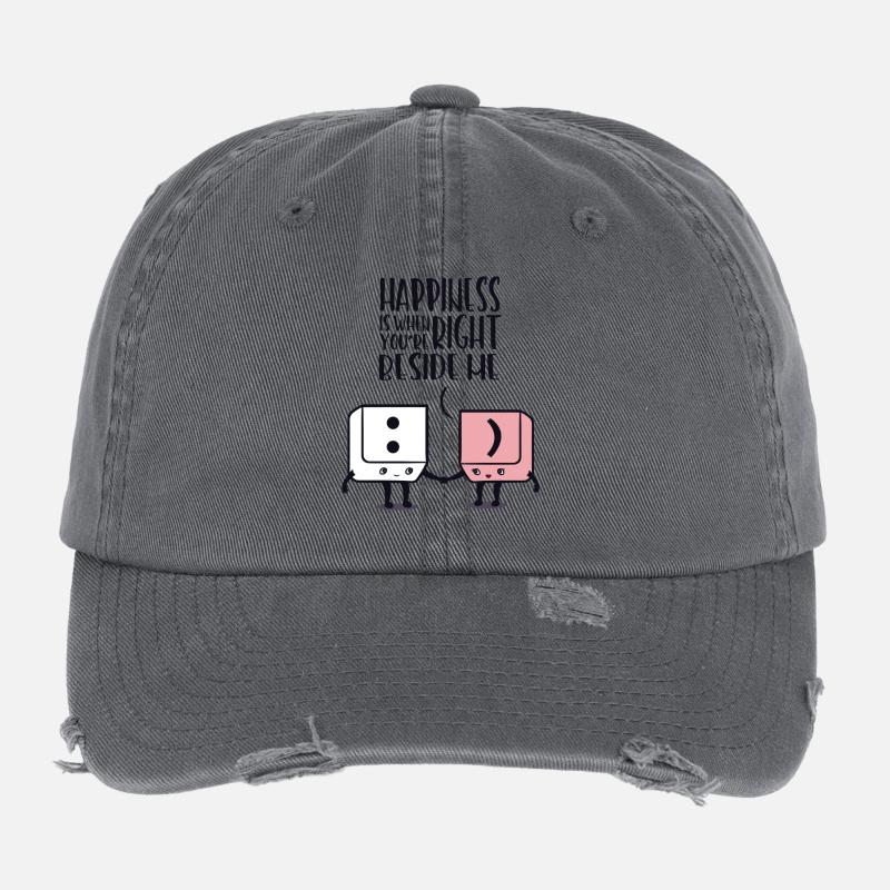Valentinstag Happy Valentine Geschenk Liebe Flexfit Vintage Destroyed Cap