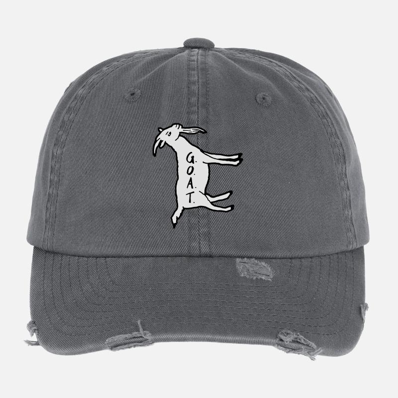 Goat 90 ° left Flexfit Vintage Destroyed Cap