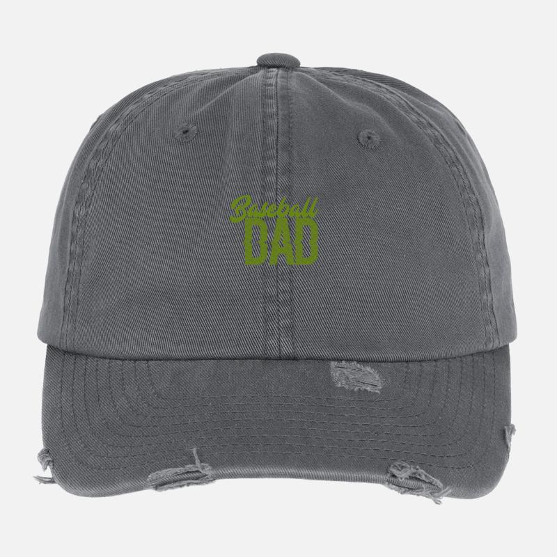 Baseball Dad Flexfit Vintage Destroyed Cap