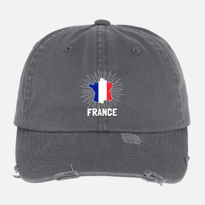 Frankreich Flexfit Vintage Destroyed Cap