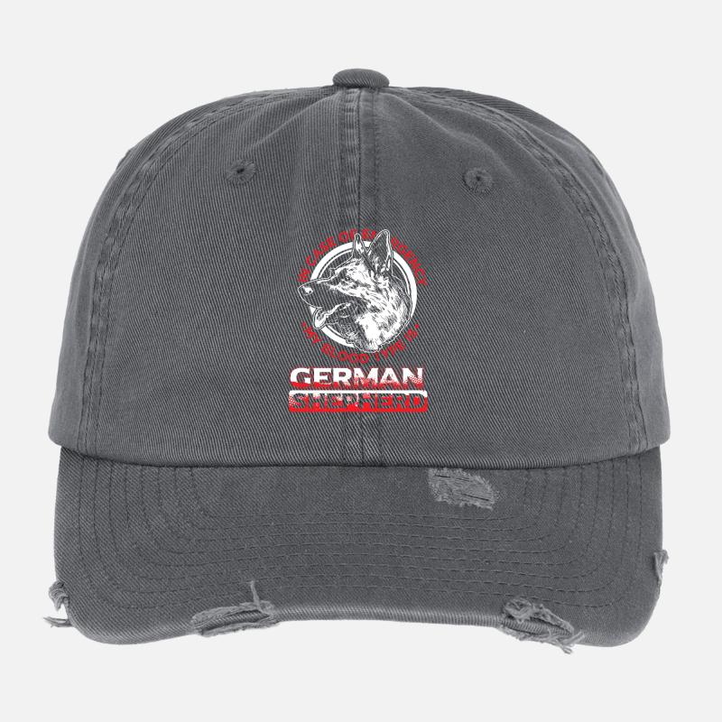 German shepherd Flexfit Vintage Destroyed Cap