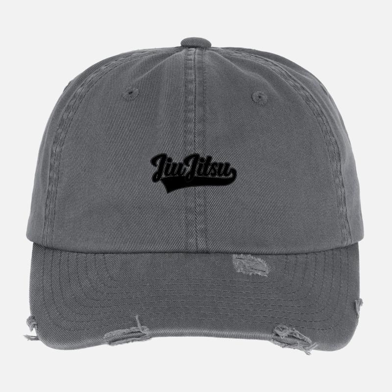Jujitsu - Flexfit Vintage Destroyed Cap - dark grey