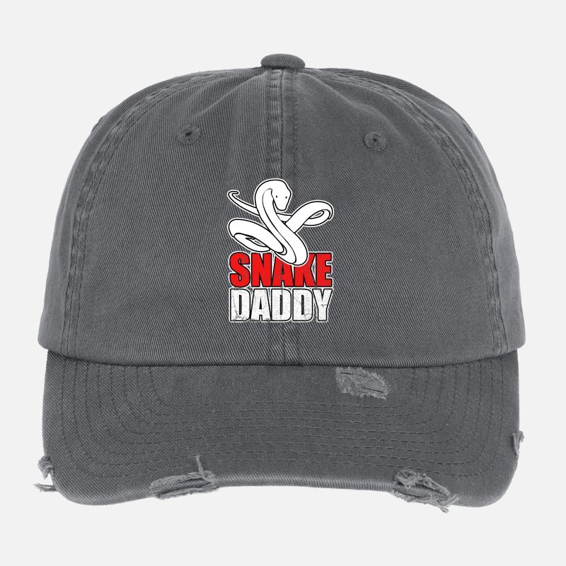 Snakes pet gift Flexfit Vintage Destroyed Cap