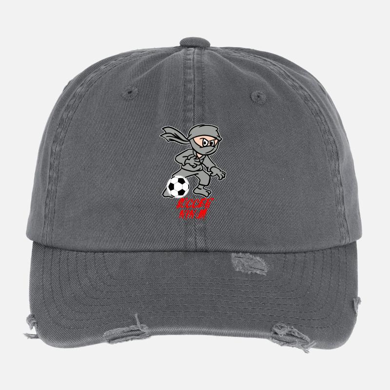 Fußball Ninja Flexfit Vintage Destroyed Cap