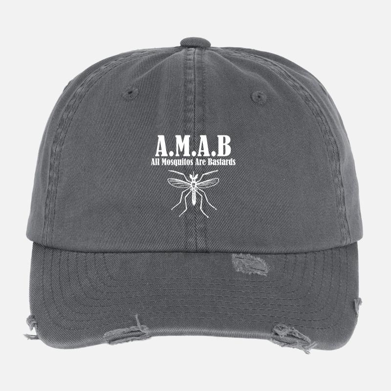 All Mosquitos are Bastards A.M.A.B Flexfit Vintage Destroyed Cap