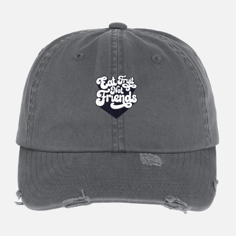 Essen Sie Früchte nicht Freunde Flexfit Vintage Destroyed Cap