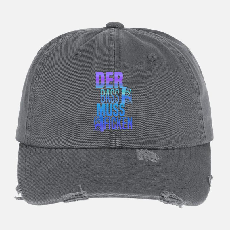La basse doit baiser, boîtes, Casquette vintage effet usé Flexfit