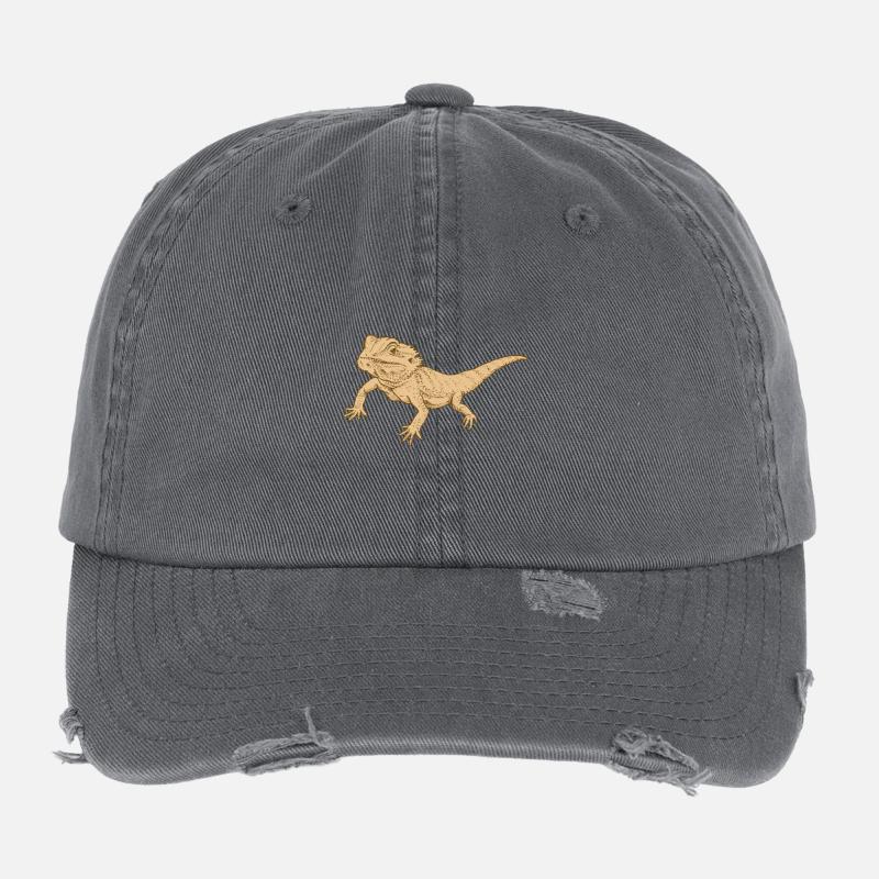 bearded dragon Flexfit Vintage Destroyed Cap