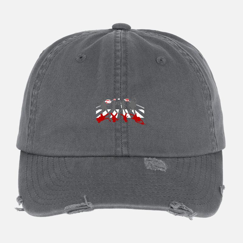 Killer Halloween Cool Funny Graphic Flexfit Vintage Destroyed Cap