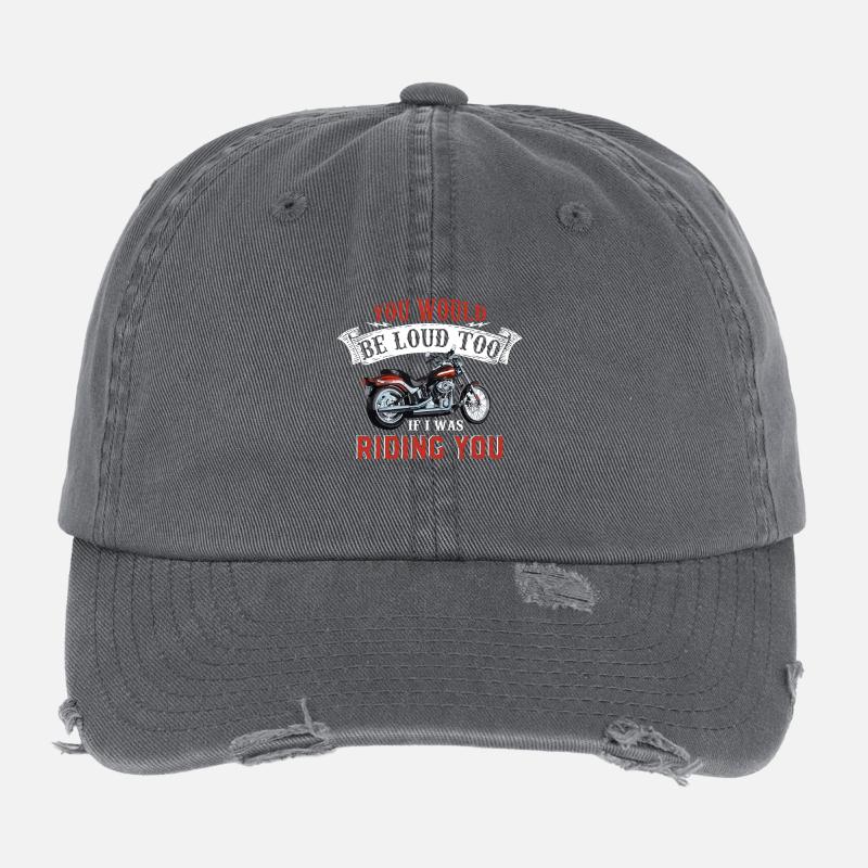Biker motorcycle Flexfit Vintage Destroyed Cap