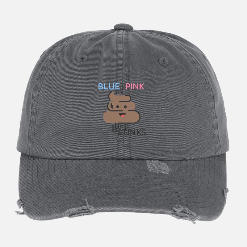 Junge oder Mädchen - Baby Party - Geschenk Flexfit Vintage Destroyed Cap