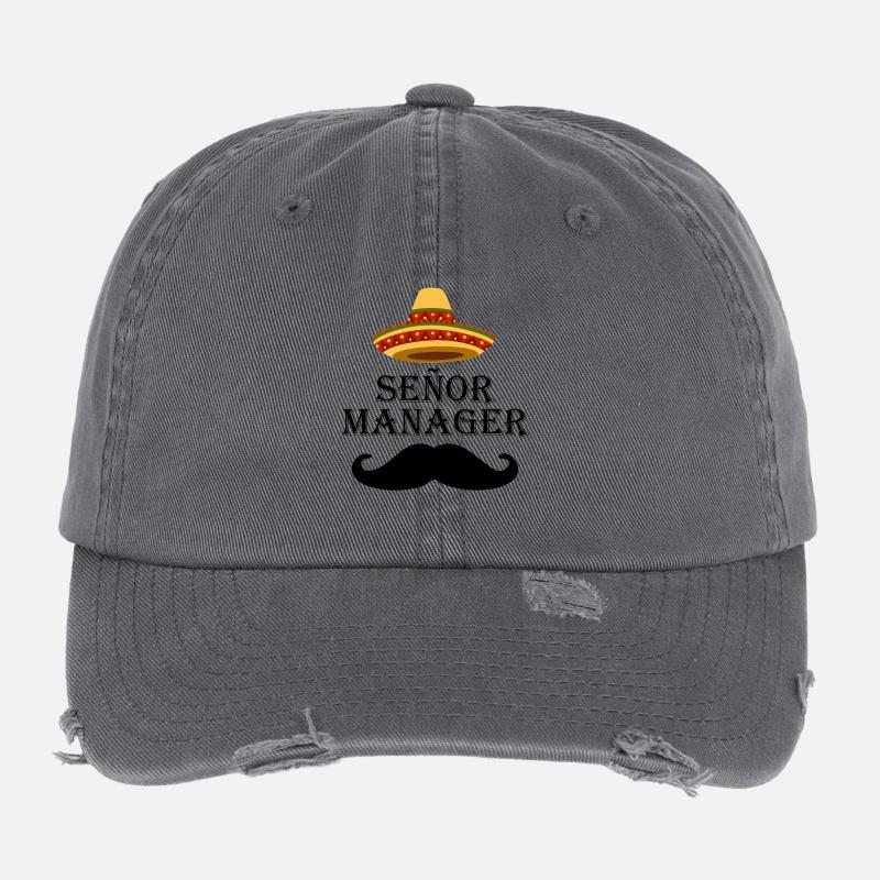 Senor Manager Señor Management Mexico Casquette vintage effet usé Flexfit
