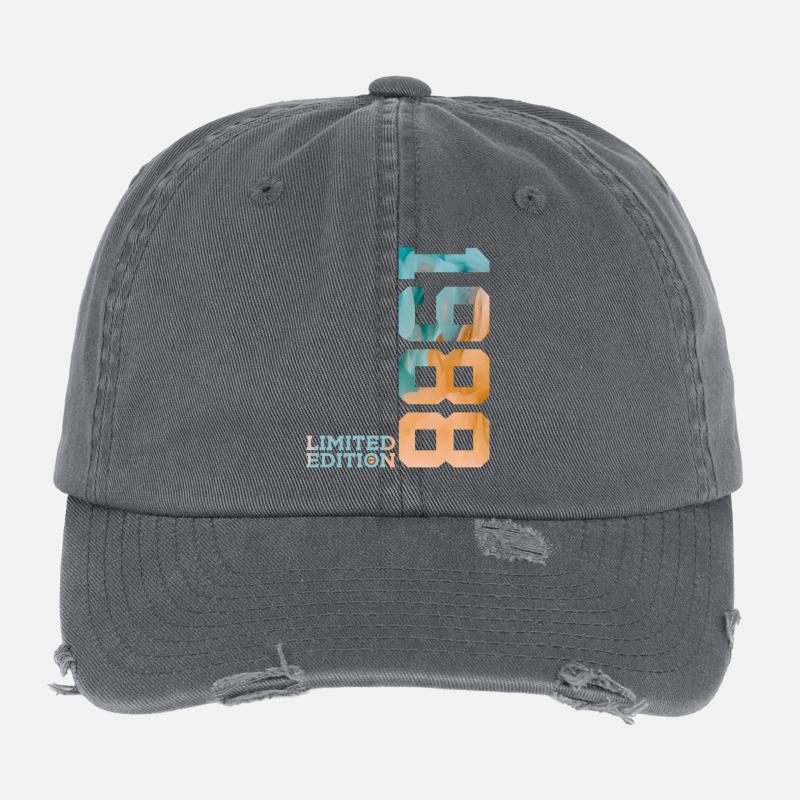 38E ANNIVERSAIRE ÉDITION LIMITÉE 1988 Casquette vintage effet usé Flexfit