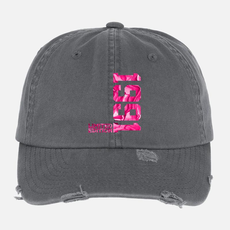 35E ANNIVERSAIRE ÉDITION LIMITÉE ROSE 1991 Casquette vintage effet usé Flexfit