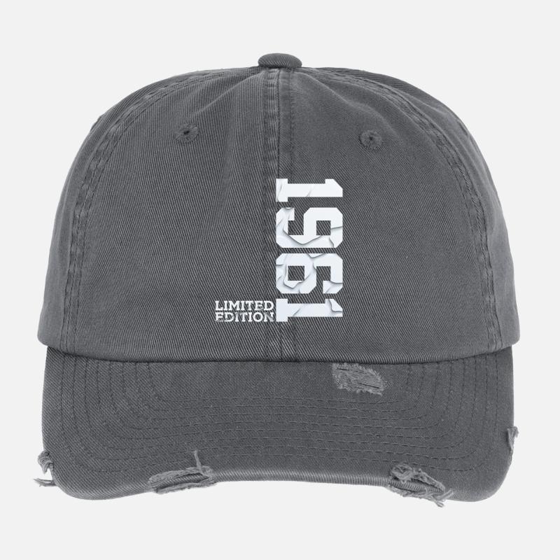 65. GEBURTSTAG LIMITED EDITION 1961 Flexfit Vintage Destroyed Cap