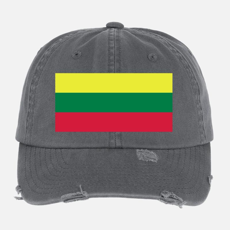 Lithuania Flexfit Vintage Destroyed Cap