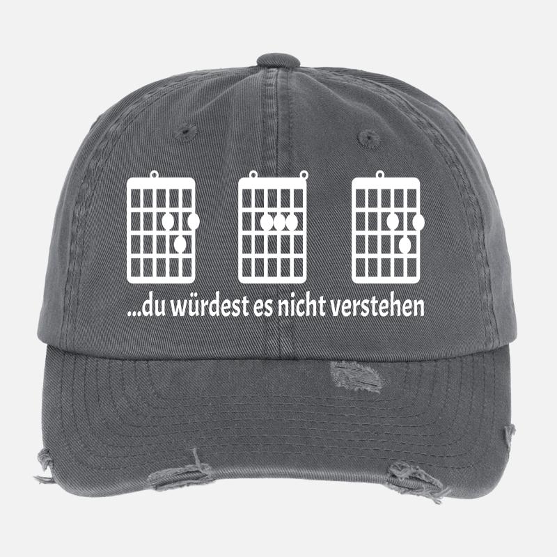 Gitarren Tabs Flexfit Vintage Destroyed Cap
