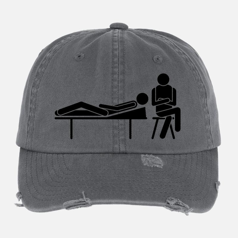 Psychologe Flexfit Vintage Destroyed Cap