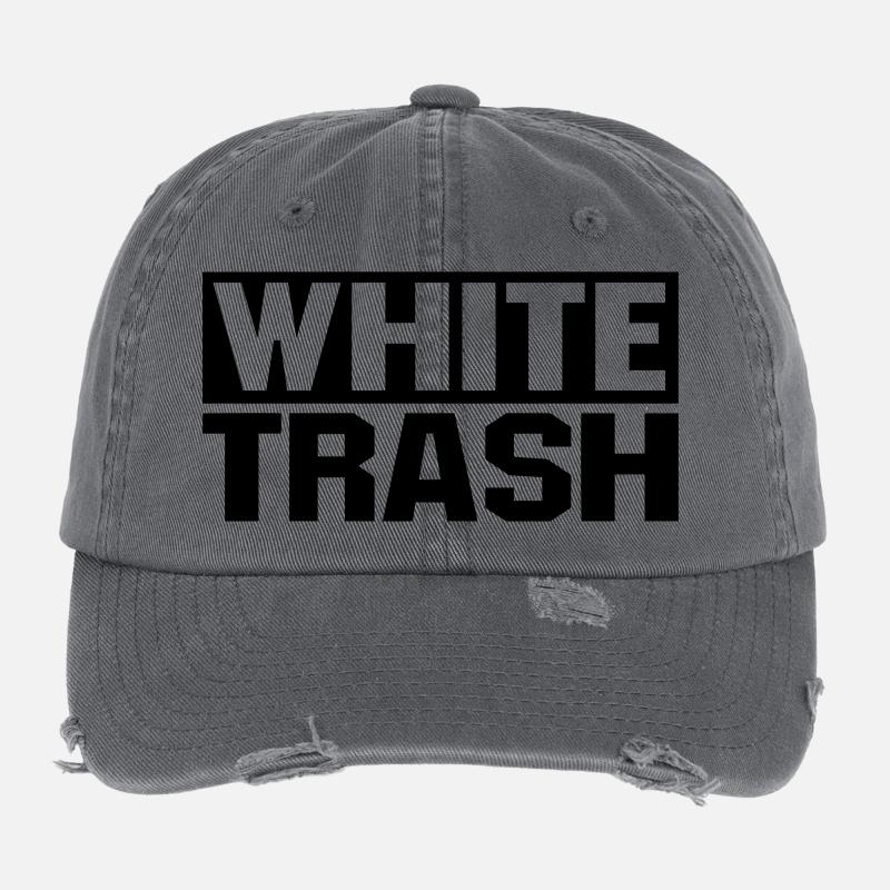 White Trash Flexfit Vintage Destroyed Cap