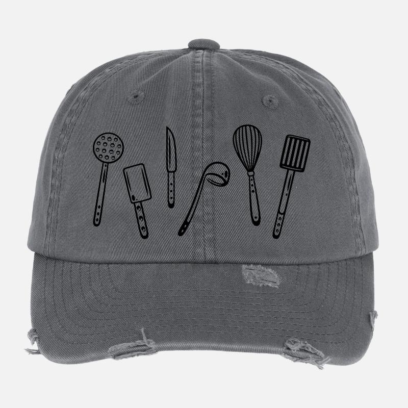 Les ustensiles de cuisine pour la cuisson. Casquette vintage effet usé Flexfit