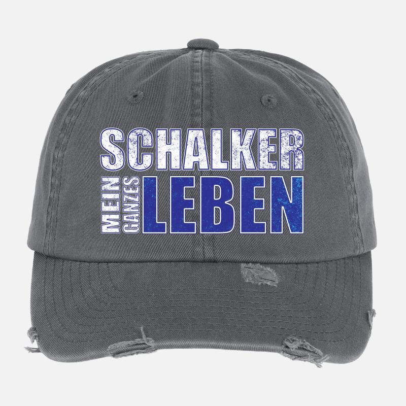 Schalker mein ganzes Leben Flexfit Vintage Destroyed Cap