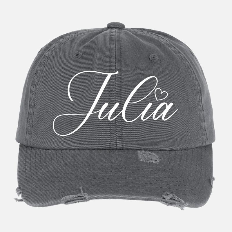 Julia Name Flexfit Vintage Destroyed Cap