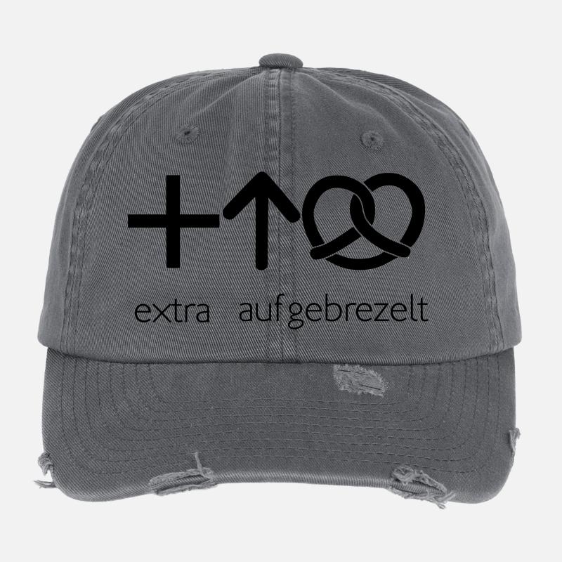 extra aufgebrezelt Flexfit Vintage Destroyed Cap