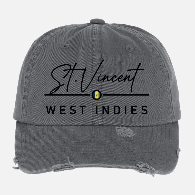 Saint-Vincent-et-Grenadines - Antilles - Caraïbes Casquette vintage effet usé Flexfit
