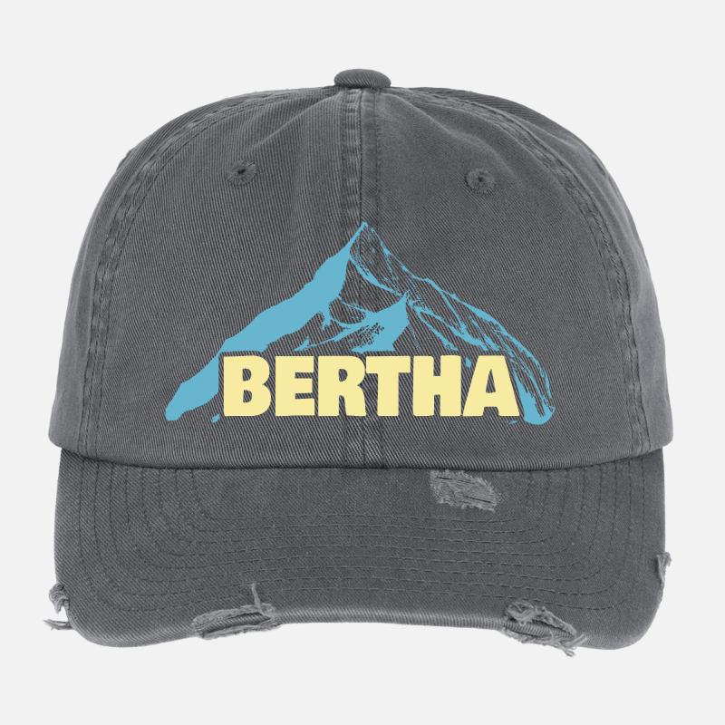 Nom féminin Bertha Casquette vintage effet usé Flexfit