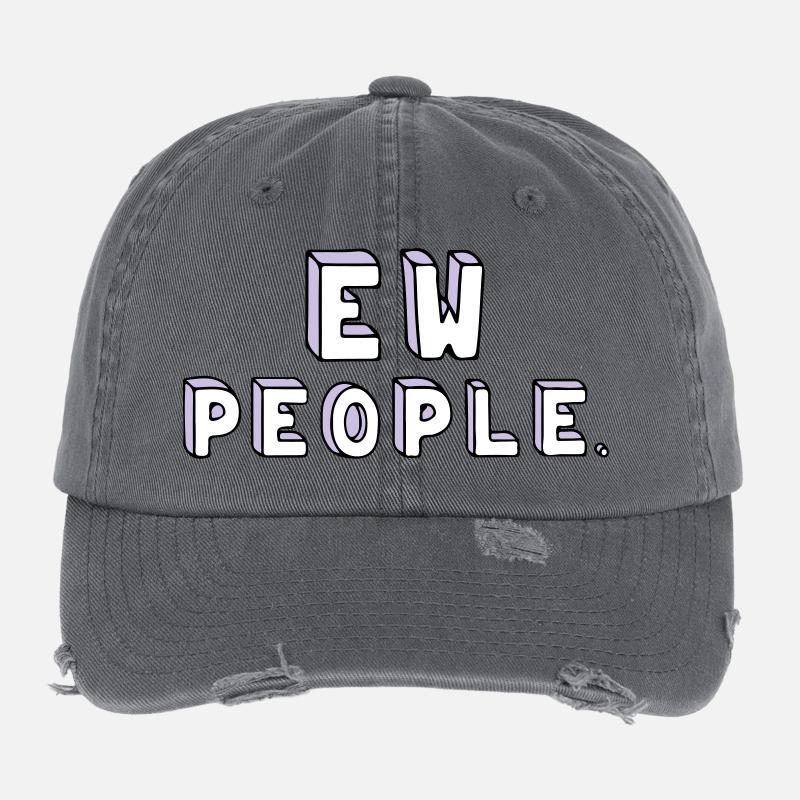 Les gens sont stupides. Casquette vintage effet usé Flexfit
