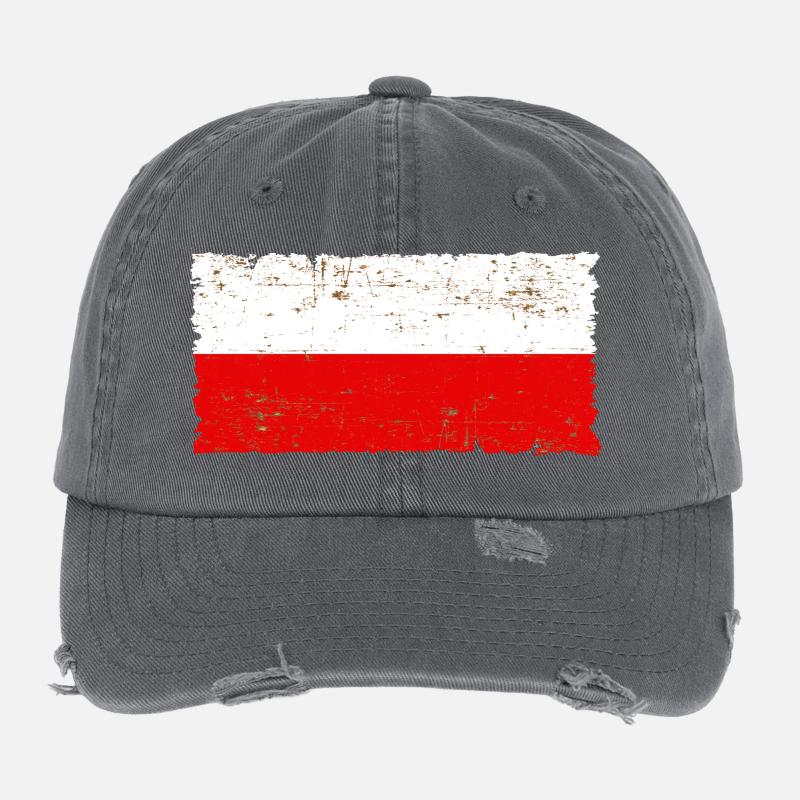 Pologne Casquette vintage effet usé Flexfit