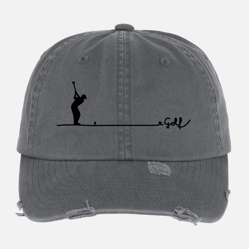 love golf Flexfit Vintage Destroyed Cap