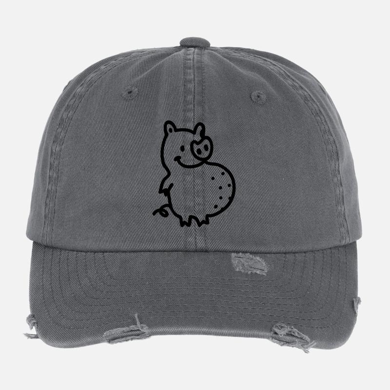 Thickness Sau - Line Flexfit Vintage Destroyed Cap