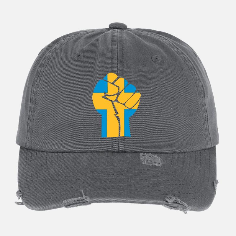 fist_sverige_2clr Casquette vintage effet usé Flexfit