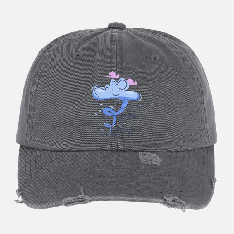 Mädchen Sturm - frech selbstbewusst Spruch Flexfit Vintage Destroyed Cap