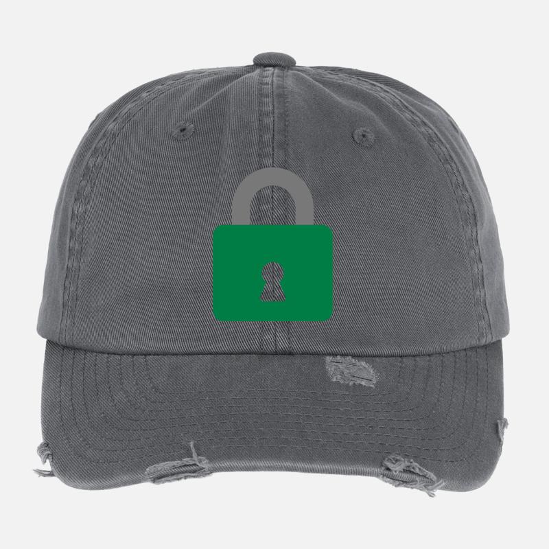 Padlock Flexfit Vintage Destroyed Cap