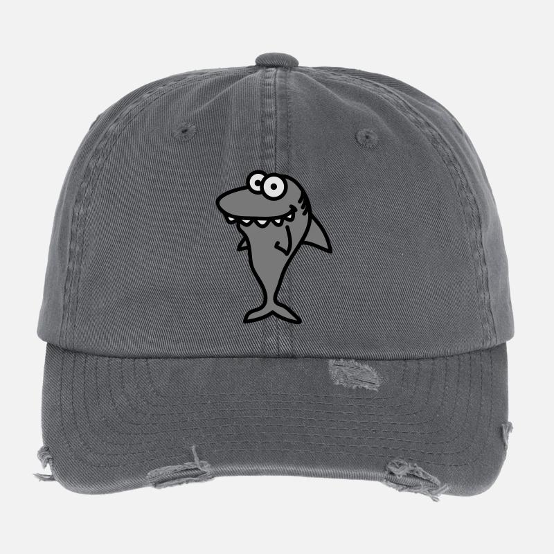 shark Casquette vintage effet usé Flexfit