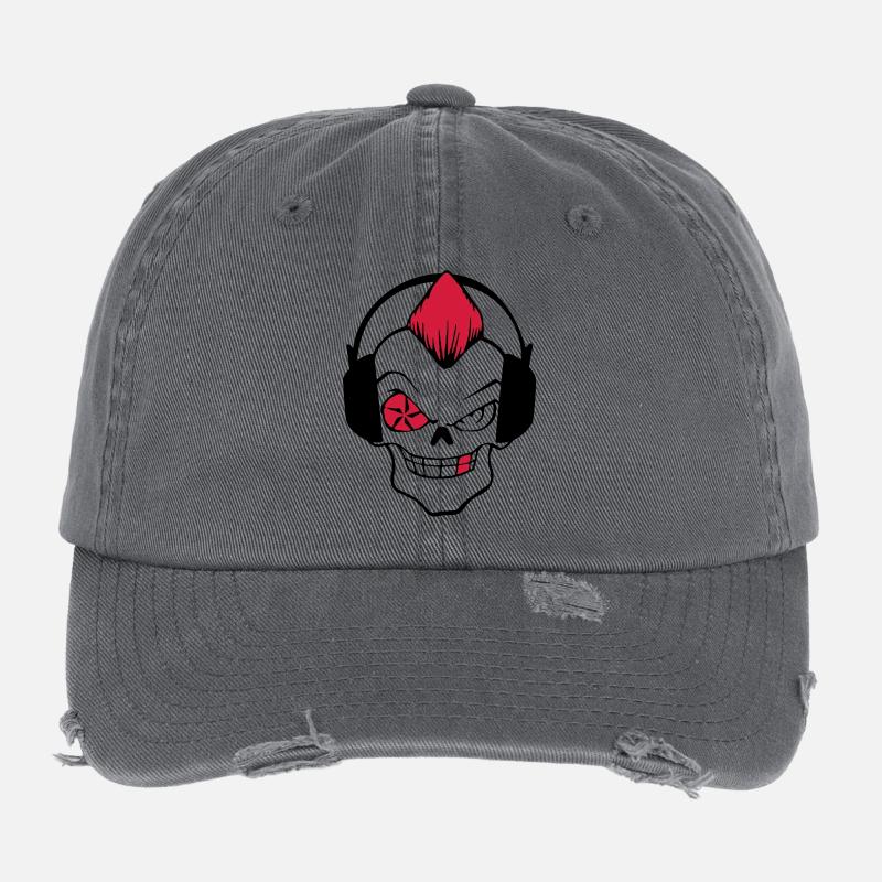 punkrock Flexfit Vintage Destroyed Cap