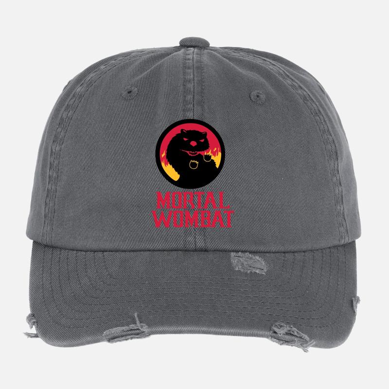Mortal Wombat Flexfit Vintage Destroyed Cap
