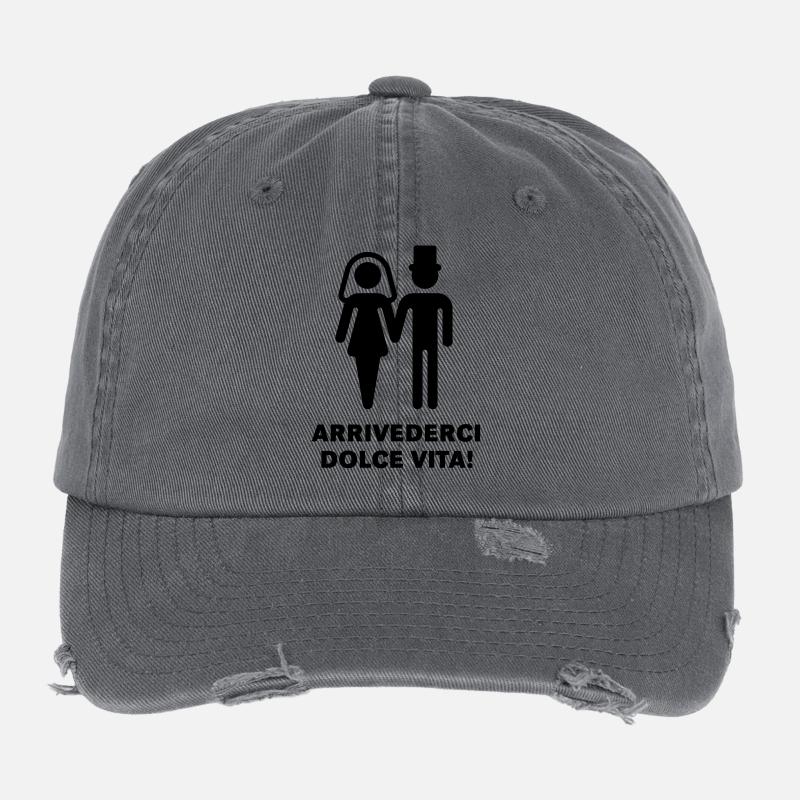 Arrivederci Dolce Vita! Casquette vintage effet usé Flexfit