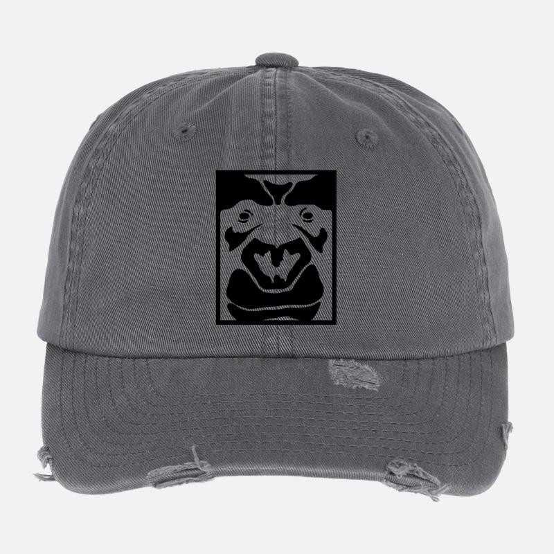 mode ruée vers l'or du gorille Casquette vintage effet usé Flexfit