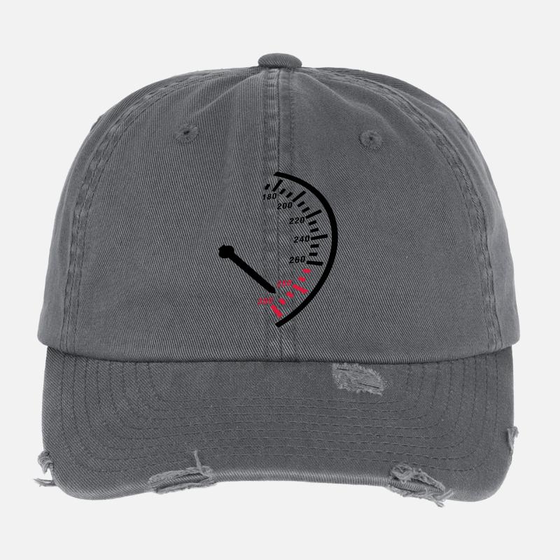 speed__f2 Flexfit Vintage Destroyed Cap