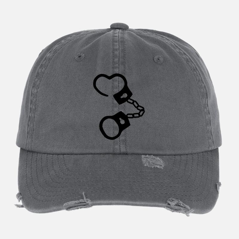manette - Casquette vintage effet usé Flexfit - charbon