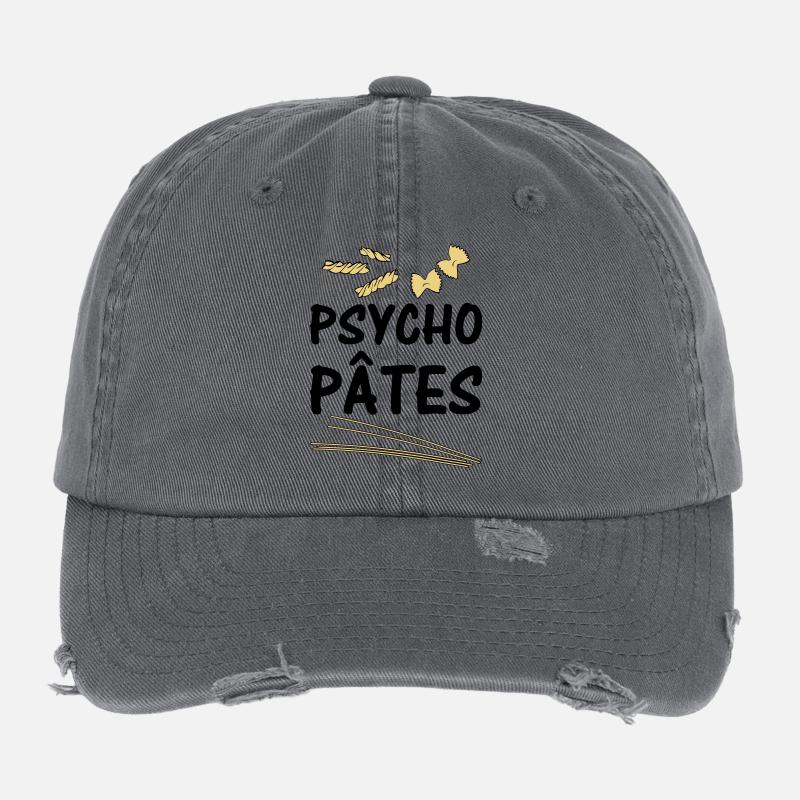 Psycho Pâtes Casquette vintage effet usé Flexfit