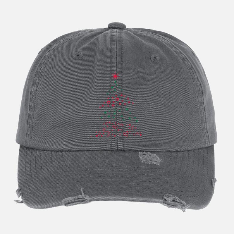 Weihnachtsbaum, Christbaum Flexfit Vintage Destroyed Cap
