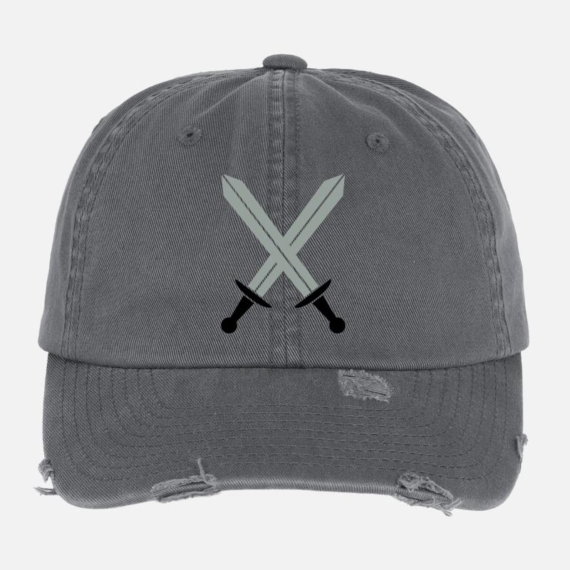 Gekreuzte Schwerter Flexfit Vintage Destroyed Cap